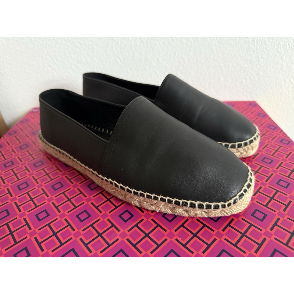 Massimo Dutti Black Summer Flat Espadrilles Shoes Women's Size EU 41 US 10.5